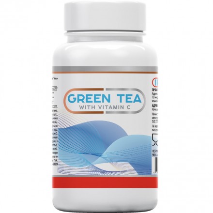 Зеленого чая экстракт с витамином С, 90 капсул